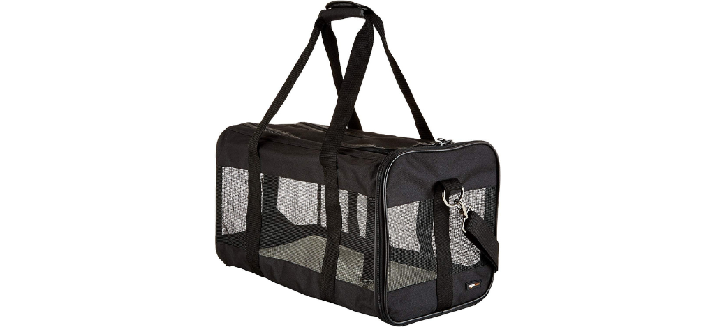 Amazon-Basics-Perro-Trasportin-con-laterales-flexibles